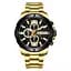 Наручний годинник чоловічий 8336 Gold-Black Curren acs0031456 - мініатюра 1