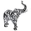 Декоративна фігурка Yiwu Elephant 25х10х25 см металева статуетка колекційна для дому напівпрозора декор на камін хром HP-7-10 - мініатюра 4