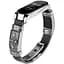 Ремешок винтажный Carprie для фитнес-браслета Xiaomi Mi Band 7 Type B Black silver - миниатюра 1