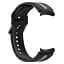 Ремінець для Samsung Galaxy Watch 6 40mm 6 44mm - чорно-сірий ширина кріплення 20мм силікон Watchbands D2 (W17-3WB89011452) - мініатюра 4