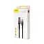 Кабель Baseus Cafule HW Quick Charging Data cable For Type-C 40W 1 м Сірий Чорний - мініатюра 2