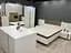 Кровать (каркас) Perfect Home Арко / Arco 160 с мягким изголовьем двуспальная Белый глянец/дуб грандсон (PFH-091045) - миниатюра 7