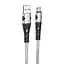 Кабель Hoco U105 Pisces Cable USB to Type-C 2,4A 1,2m Black - мініатюра 1