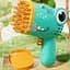 Пістолет для мильних бульбашок Dinosaur Bubble Gun з насадкою на 40 отворів 50ml Green - мініатюра 2