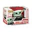 Фігурка Funko Pop Мандалорець Грогу The Mandalorian Grogu with Santa Hat in Pram 10 см FP G 746 - мініатюра 3