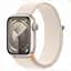 Смарт часы Apple Watch Series 9 GPS 41mm Starlight Aluminum Case w. Starlight S. Loop (MR8V3) - миниатюра 1