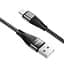 Кабель Hoco X57 Pisces Cable USB to MicroUSB 2,4A 1m Black - мініатюра 1