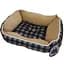 Лежанка AnimAll Nena Soft M GREEN для собак та котів клітка 55×43×17 см - мініатюра 1
