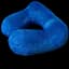 Надувная подушка-подголовник Pillow для путешествий велюровая - Dark Blue - миниатюра 2