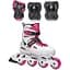 Ролики Rollerblade Fury Combo 33-38 Білий-Рожевий - мініатюра 1