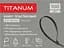 Хомут пластиковий Titanum УФ PA6.6, 2.5x150 мм 100 шт. чорний (TF-PH2515-B) - мініатюра 2