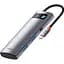 USB-Хаб Baseus USB-Hub Metal Gleam Series 7-in-1 Multifunctional Type-C HUB Docking Station Gray(Type-C to H (WKWG020113) - мініатюра 1