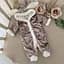 Дитячий комбінезон з мармурового оксамиту для новонароджених зріст 62 см (1 - 3 місяця) Оксамит Betis Коричневий - мініатюра 1