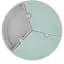 Тарілка секційна MinikOiOi Puzzle River Green/Powder Grey, на присосці, силіконова (101050055) - мініатюра 1