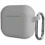 Чохол з карабіном CasePro Silicone Case для AirPods Pro 2 2022 Grey - мініатюра 1