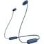 Наушники Sony WI-C100 In-ear IPX4 Wireless Синий (WIC100L.CE7) - миниатюра 1