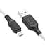 Кабель Hoco MicroUSB x90 Cool silicone білий - мініатюра 1