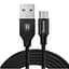 Кабель Baseus Yiven Cable USB to MicroUSB 2A 1m CAMYW-A01 Black - миниатюра 1