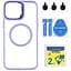 Чохол із підставкою MagSafe TPU PC Metal Stand Case and Camera Lenses Apple iPhone 13 Pro Max Purple - мініатюра 1