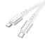 Кабель Hoco X85 Pisces Cable Type-C to Type-C 3A 1m White - миниатюра 1