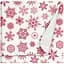 Пелюшки фланелеві Cosas Snowflakes 100х120 см (FlannelDiapers_SnowflakesRedWhite_100x120) - мініатюра 1