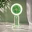 Акумуляторний мінівентилятор Handheld Fan із підсвіткою, салатовий, настільний вентилятор із підсвіткою для телефона - мініатюра 2