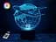 Нічник-світильник 3D Літак 3 3DTOYSLAMP 25х14 см osv0001149 - мініатюра 1