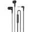 Проводные наушники Hoco M102 Ingenious universal earphones with microphone, 3.5mm, 1.2m, black - миниатюра 1