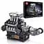 Конструктор двигун Mould King McLaren V8 Technic моторизований восьмициліндровий мотор для дітей та дорослих 737 деталей - мініатюра 1