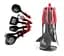 Набор кухонных принадлежностей Kitchen Tools PRO на подставке 7 предметов красный - миниатюра 8