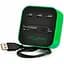 Концентратор Voltronic USB 2.0 to 3xUSB 2.0 + SD/MMC/TF/M2 green/black (CUB3-GB) - миниатюра 1