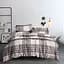 Покрывало стеганое Home Line Микрофибра ячейка 210x220 см коричневое (175484) - миниатюра 2