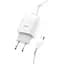 Зарядний пристрій Hoco C72A Glorious (1USB, 2.1А) White + кабель MicroUSB (6931474713001) - мініатюра 6