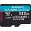 Карта пам'яті Kingston 512GB microSDXC сlass 10 UHS-I U3 V30 A2 Canvas Go Plus G4 (SDCG4/512GBSP) - мініатюра 1