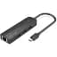 Концентратор Vention USB 3.1 Type-C to 3xUSB 2.0+MicroUSB+RJ45 100M Ethernet black (TGOBB) - мініатюра 1