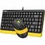 Комплект (клавіатура+мишка) A4Tech F1110 USB Bumblebee - мініатюра 2
