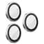 Защитное стекло BlueO Metal на камеру для Apple iPhone 16 Pro / 16 Pro Max / 15 Pro / 15 Pro Max Серебряный / Silver - миниатюра 1