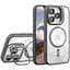 Чохол із підставкою MagSafe TPU PC Metal Stand Case Apple iPhone 14 Pro Grey - мініатюра 1