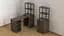 Стол-тумба трансформер Смарт 4/1 с этажеркой Ferrum-decor 1430x1450x500 Черный металл ДСП Дуб Сонома Трюфель 16 мм (FRD-105127) - миниатюра 3
