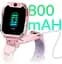Детские смарт-часы Y76, 4G GPS Wi-Fi SIM камера SOS IP67 розовый - миниатюра 4