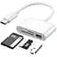 Кардридер/перехідник з Type-C на USB (1 x USB, 1 x microSD, 1 x SD/SDHC/SDXC). Для флешок та інших пристроїв - мініатюра 1