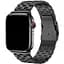 Браслет для Apple Watch series 3/4/5/6 із шириною корпусу 42/44мм Quadro сталевий Чорний BeWatch (1024401) - мініатюра 1