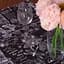 Скатертина MirSon №216 Black flowers 130x100 см рогожка - мініатюра 2