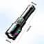 Ручной фонарик 1143-PM10-TG zoom LCD Type-C + PowerBank.(1x18650) 5 режимов - миниатюра 8