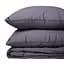 Летний постельный комплект MirSon Line Satin Premium Iron grey Creamy Silk Семейный (2200010983920) - миниатюра 5