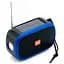 Портативна колонка TG 632 з функцією гучного зв'язку радіо ліхтар сонячна батарея Синій - мініатюра 1