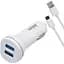 Автомобільний зарядний пристрій Inkax CC-12 2USB 2.1A microUSB White (av087-hbr) - мініатюра 3