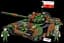 Конструктор COBI украинский танк ВСУ T-72M1R (PL/UA) 2624 - миниатюра 3