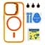 Чохол із підставкою MagSafe TPU PC Metal Stand Case Apple iPhone 15 Pro Orange - мініатюра 2