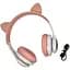 Навушники бездротові Cat Ear VZV-23M Bluetooth RGB з котячими вушками рожеві - мініатюра 3